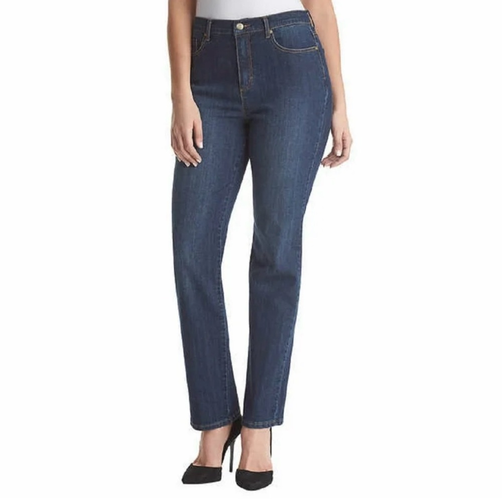 Gloria Vanderbilt women’s size 18 S Amanda jeans super stretch denim tapered leg